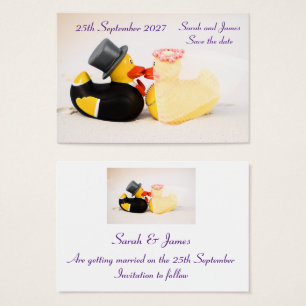 Hochzeitsenten Strandhochzeit - Save the Date