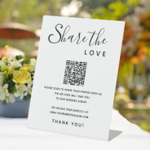 Hochzeitserfahrung für digitales Album QR-Code Lie