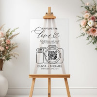 Hochzeitserfassung der Liebe QR Code Foto Share