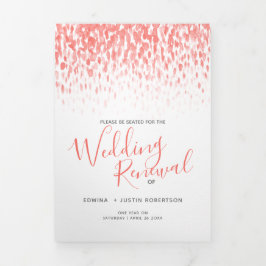 Hochzeitseröffnungsfeier Dreifach-gefaltete Programmkarte