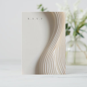 Hochzeitsessen aus geschnitztem Marmor - UAWG RSVP Karte