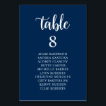 Hochzeitsessen, Blue Guests Seekarten Tab Tischnummer<br><div class="desc">Hochzeitsessen Tischkarte,  moderne rustikale Schrift,  Navy Blue Thema. Passen Sie den Text an und / oder entfernen und füllen Sie mit Ihrem Hochzeitskonzert themed.</div>