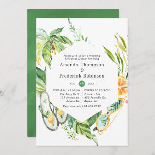 Hochzeitsessen im Sommer Probe Einladung