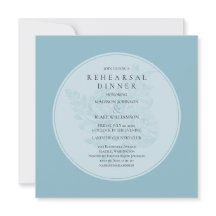 Hochzeitsessen in Blau und Weiß Probe