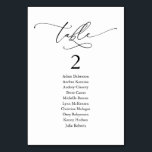 Hochzeitsessen, moderne Gästekarte und Tischnummer<br><div class="desc">Hochzeitsessen Gastsitzkarte,  Modernes romantisches Thema Individualisieren Sie den Text und / oder entfernen und füllen Sie mit Ihrem Thema Hochzeitsfeier.</div>