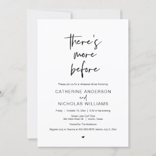 Hochzeitsessen Probe, es gibt noch mehr Einladung