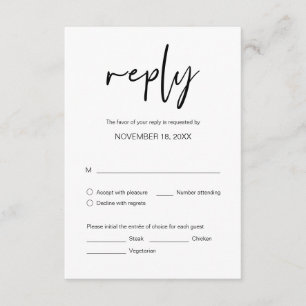 Hochzeitsessen UAWG mit Menüoptionen Unterkunft C Begleitkarte