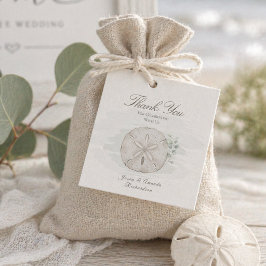 Hochzeitsetikett Whispering Shores Küste Geschenkanhänger