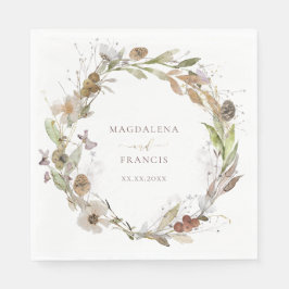 Hochzeitsfall Wildblumen Servietten