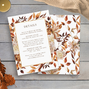 Hochzeitsfalldetail Begleitkarte