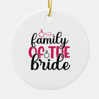 Hochzeitsfamilie Keramik Ornament