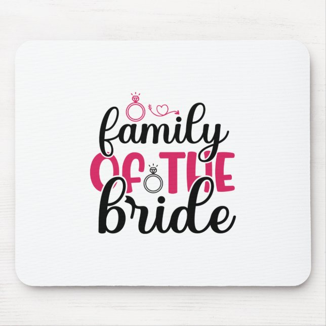 Hochzeitsfamilie Mousepad (Vorne)