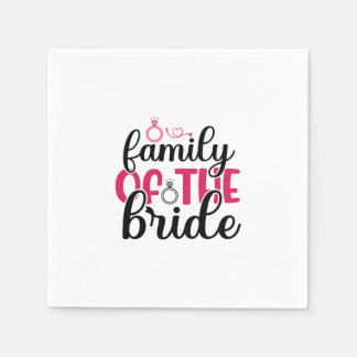 Hochzeitsfamilie Serviette