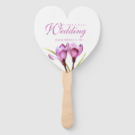 Hochzeitsfans für lila Blume Fächer