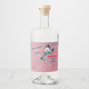 Hochzeitsfeier Alkoholflaschenetikett