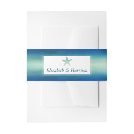 Hochzeitsfeier am Meeresfrüchtestrand Einladungsbanderole