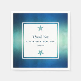 Hochzeitsfeier am Meeresfrüchtestrand Serviette