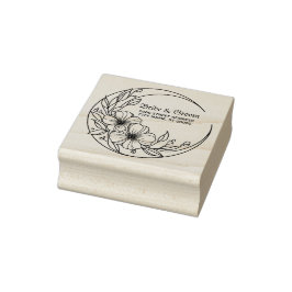 Hochzeitsfeier Blumenmond Versand Dekor Elegant Gummistempel