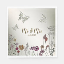 Hochzeitsfeier Bunte Blume Garten Schmetterlinge