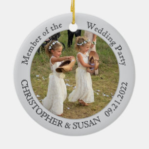 Hochzeitsfeier Custom Foto Keramik Ornament