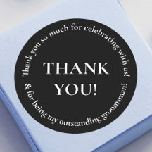 Hochzeitsfeier Danke Gastgeschenk Hochzeit Sticker
