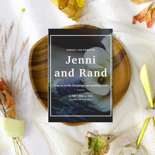 Hochzeitsfeier der Calla Lily Einladung (Von Creator hochgeladen)