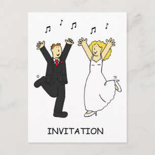 Hochzeitsfeier Einladung Couple Dancing