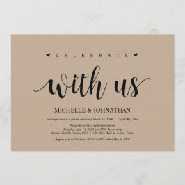 Hochzeitsfeier, feiern Sie mit uns Einladungen