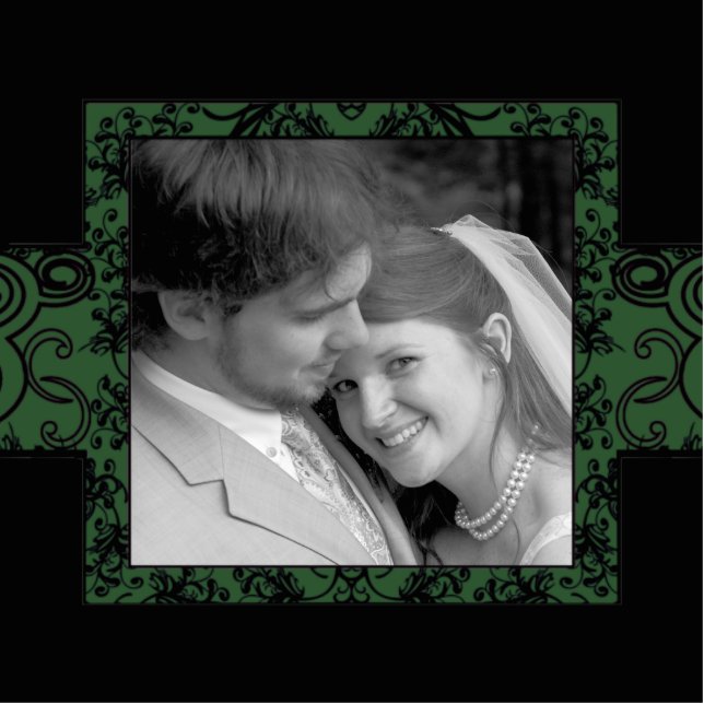 Hochzeitsfeier Fotoskulptur Ornament (Vorne)