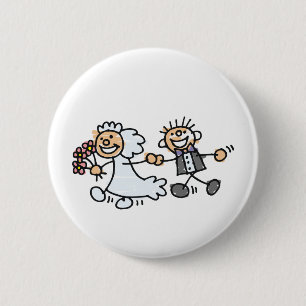 Hochzeitsfeier für Braut und Groom Button
