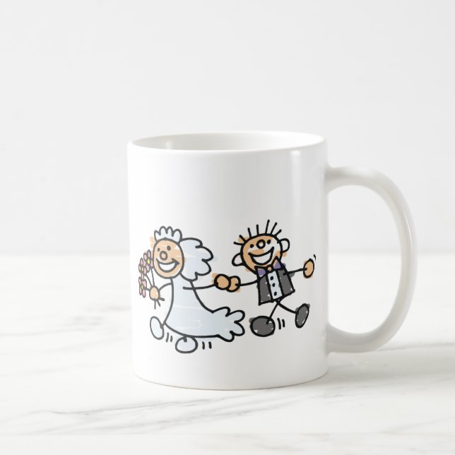 Hochzeitsfeier für Braut und Groom Tasse (Rechts)