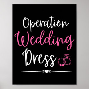 Hochzeitsfeier für Hochzeitskleid-Junggeselinnen-A Poster