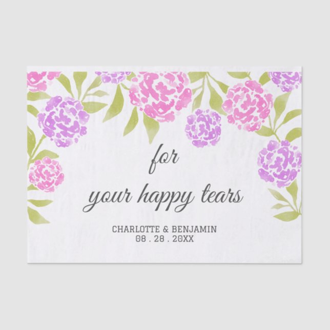 Hochzeitsfeier für Wasserfarben Seidenpapier (Vorderseite)