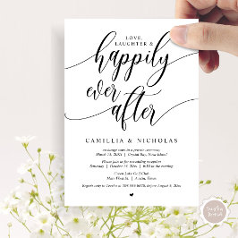 Hochzeitsfeier, glücklicherweise immer nach dem Pa Einladung