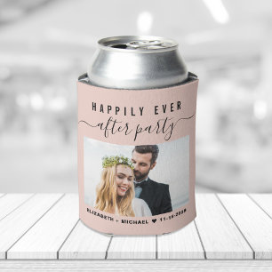 Hochzeitsfeier 'Happily Ever After' Foto Blush Ros Dosenkühler