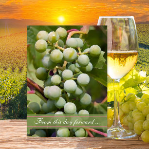 Hochzeitsfeier / Heiratsankündigung im Weingarten Ankündigung