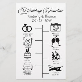 Hochzeitsfeier Icon Chic Script Hochzeit Briefpapier
