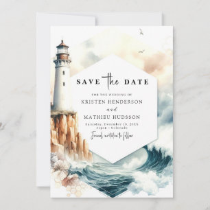 Hochzeitsfeier im Leuchtturm "Ocean Romance" Save The Date
