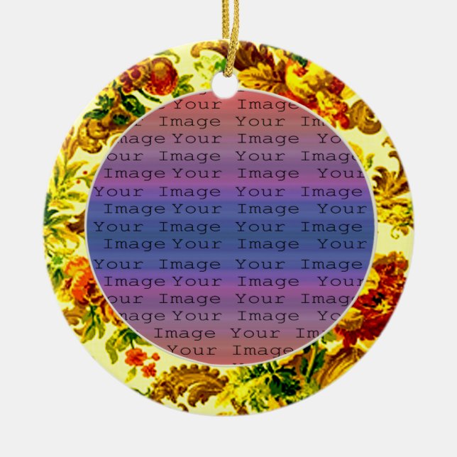 Hochzeitsfeier im Springtime Keramik Ornament (Vorne)