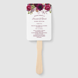 Hochzeitsfeier in Burgund Fächer