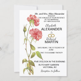 Hochzeitsfeier in Rosa Save The Date