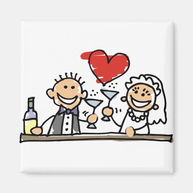 Hochzeitsfeier Magnet (Vorne)