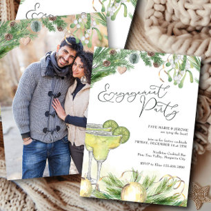 Hochzeitsfeier Margaritas und Mistelzweig Foto Einladung