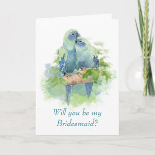 Hochzeitsfeier mit Blauer Papagei Einladung