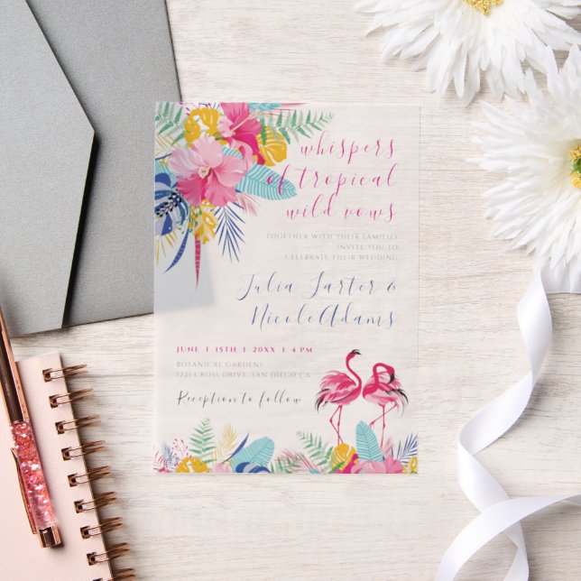 Hochzeitsfeier mit Blaurosa tropischen Regenwälder (Hochzeit)