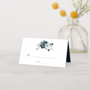 Hochzeitsfeier mit blühenden Blumen Platzkarte