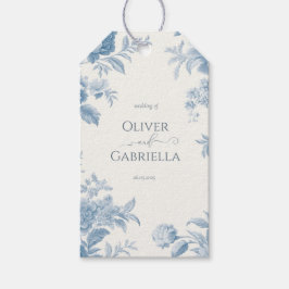 Hochzeitsfeier mit Blumen Geschenkanhänger