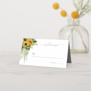 Hochzeitsfeier mit Blumen Platzkarte