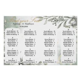 Hochzeitsfeier mit Blumen und Früchten Poster