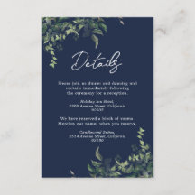 Hochzeitsfeier mit botanischer Wasserfarbe